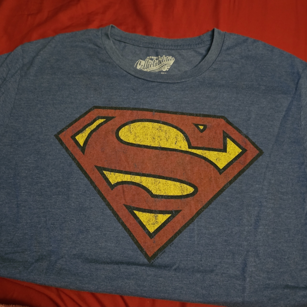 Blue Superman Logo T-Shirt